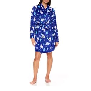 Lightweight Soft Fleece Bathrobe